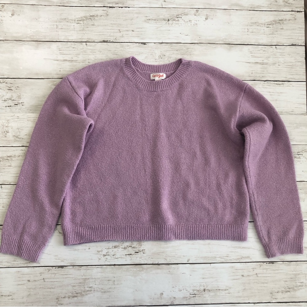 CAT & JACK Girl’s Ligh Purple Sweater Size L(10/12)
